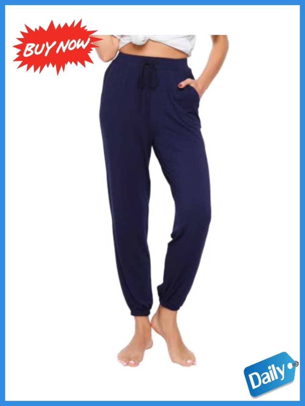 Soft Bamboo Viscose Pajama Pants Joggers Lounge Yoga Sleep Bottoms